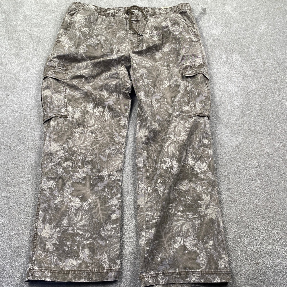 No Boundaries Cargo Pant Mens XL Maple Camo Wide Leg Loose Fit New